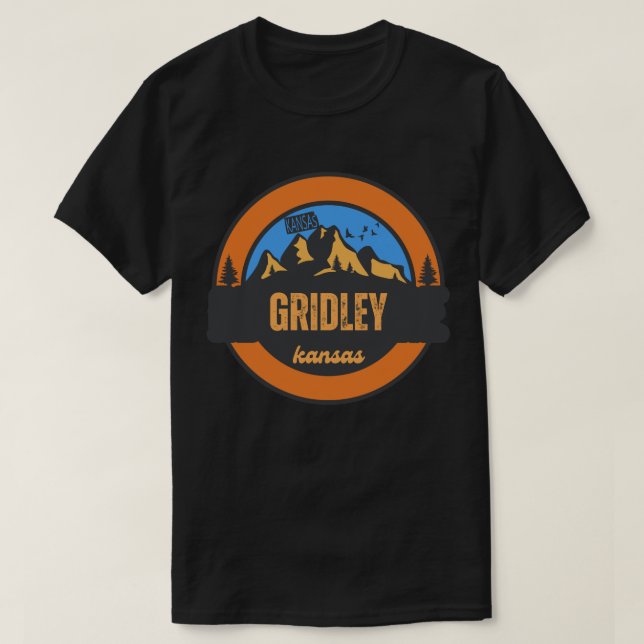 T-shirt Gridley, Kansas (Design devant)