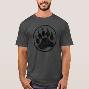 T-shirt Griffe d'ours classique en détresse et cool