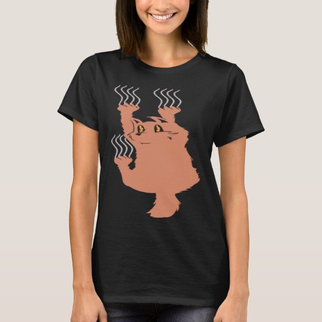 T-shirt Griffes de chat drôles (Devant)
