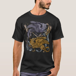 T-shirt Griffin argent et or 