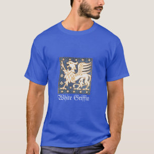 T-SHIRT GRIFFIN D'IMAGINAIRE BLANC EN BLEU