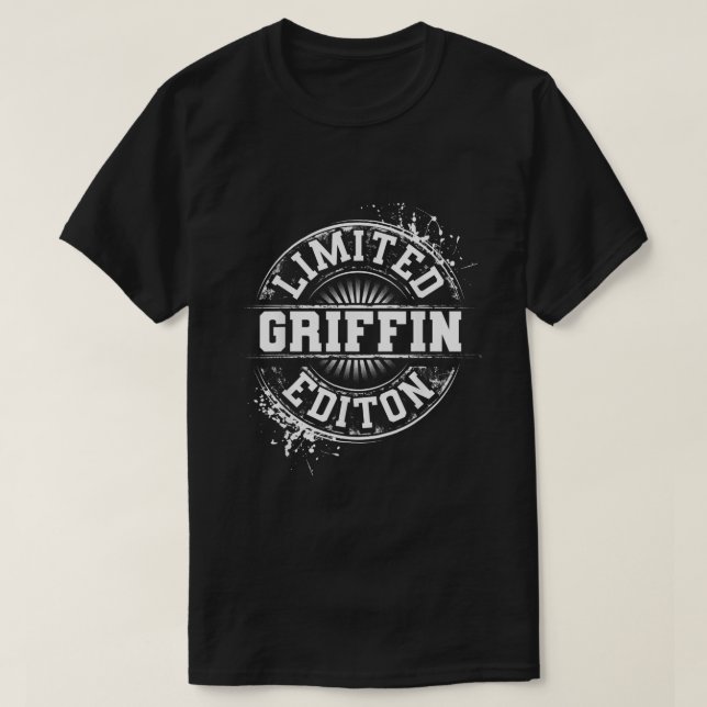 T-shirt GRIFFIN Drôle Nom de famille Arbre de famille Anni (Design devant)