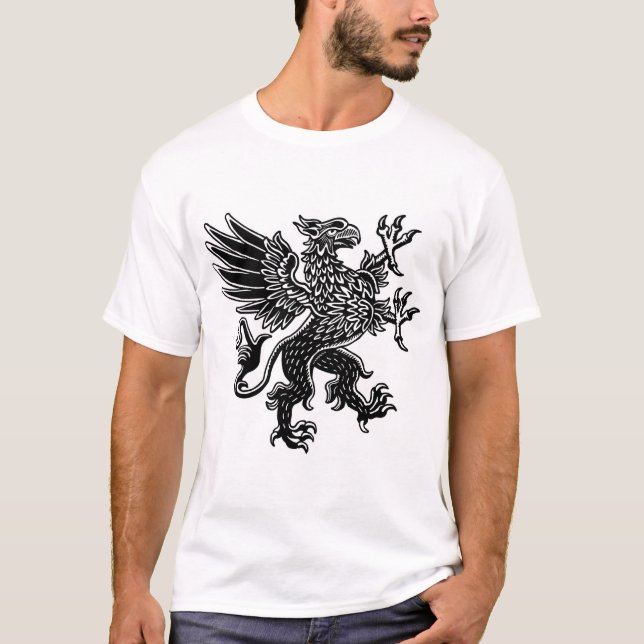 T-shirt Griffin - noir et blanc (Devant)