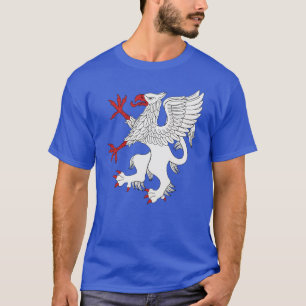 T-shirt Griffin rampant argent