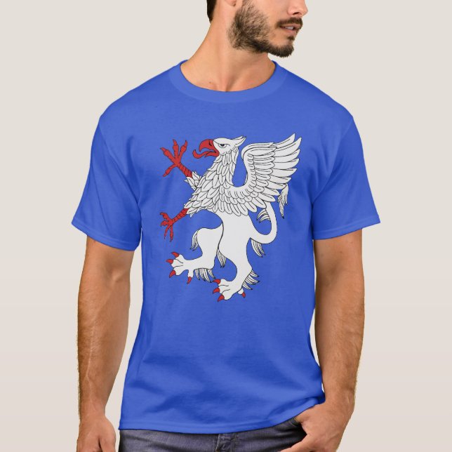 T-shirt Griffin rampant argent (Devant)