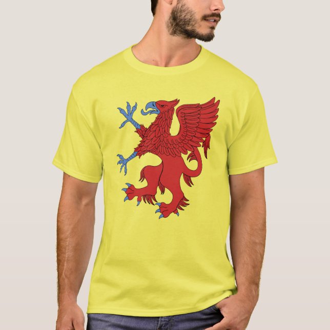 T-shirt Griffin Rampant Gules (Devant)