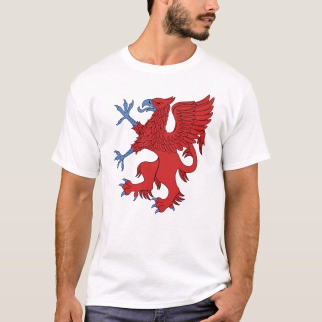 T-shirt Griffin Rampant Gules (Devant)