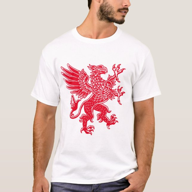 T-shirt Griffin - Rouge (Devant)