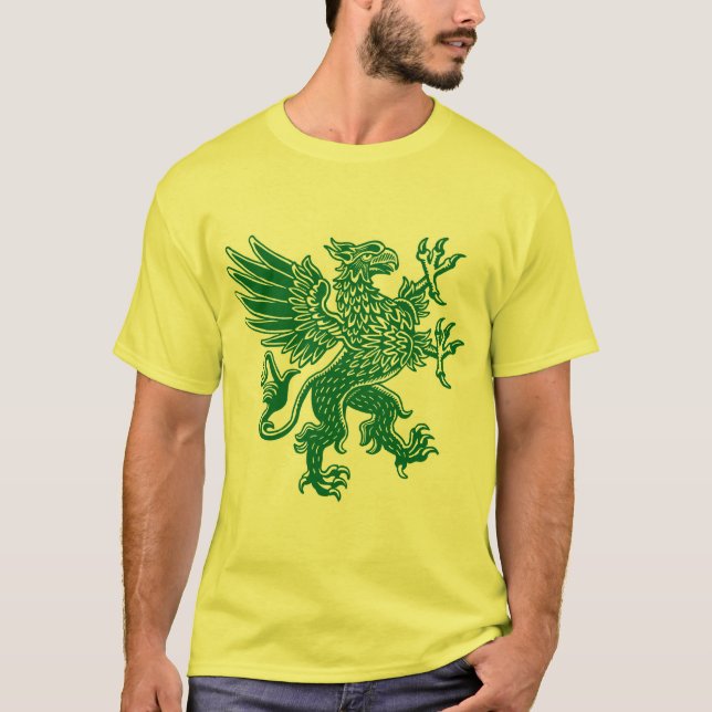 T-shirt Griffin - Vert forêt (Devant)