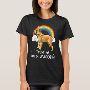 T-shirt Griffon bruxellois arc-en-ciel Fais-moi confiance