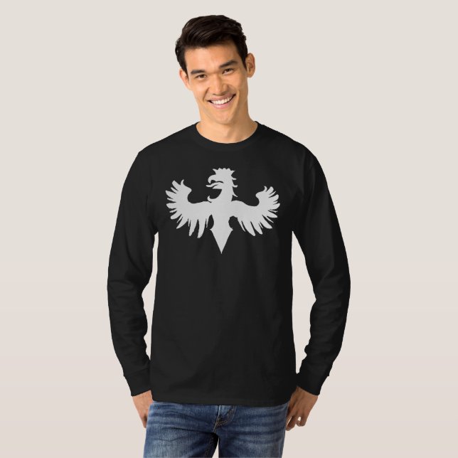 T-shirt Griffon de Niani de geai - blanc (Devant entier)