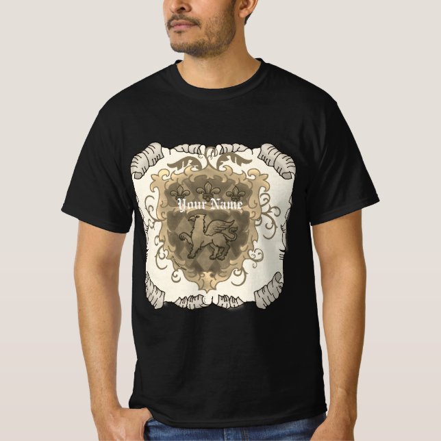 T-shirt Griffon Family Crest Surname (Devant)