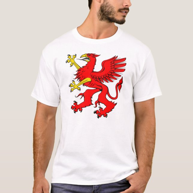 T-shirt Griffon Rouge (Devant)