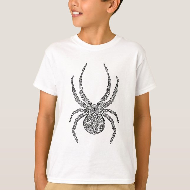 T-shirt Griffonnage d'araignée (Devant)