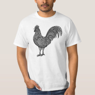 T-shirt griffonnage de coq