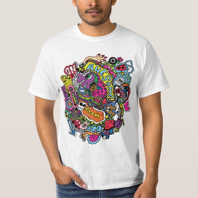 T-shirt Griffonnage de mon esprit (Devant)