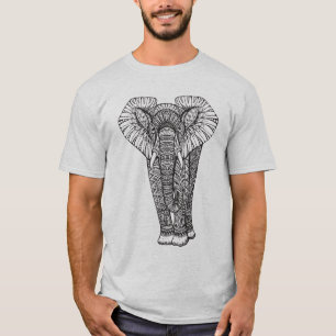 T-shirt Griffonnage d'éléphant modelé par imaginaire