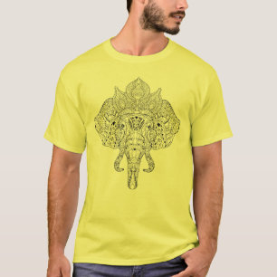 T-shirt Griffonnage inspiré par tête d'éléphant
