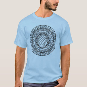 T-shirt Griffonnage tribal de cercle