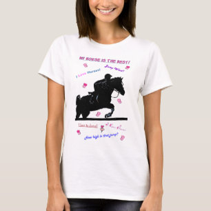 T-shirt Griffonnages de cheval