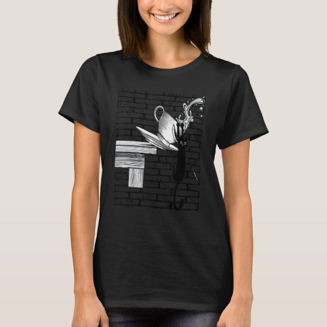 T-shirt Griffure de chat folle (Devant)
