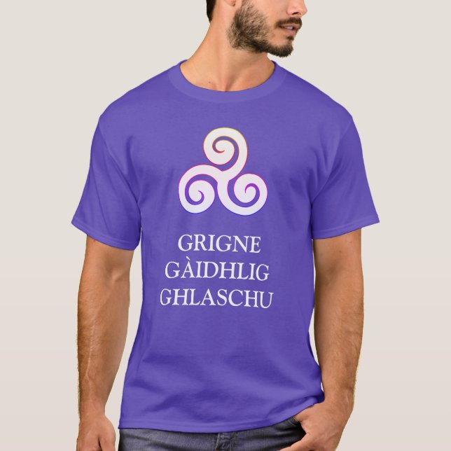 T-shirt Grigne Gàidhlig Ghlaschu (Devant)