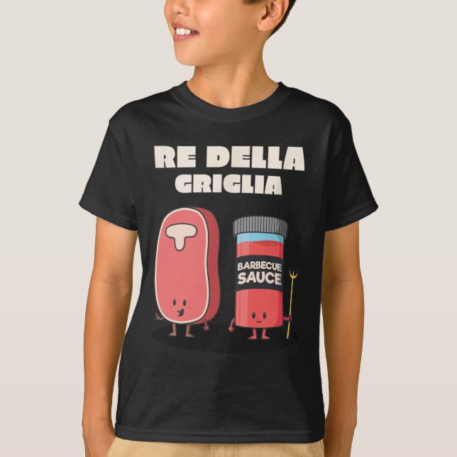 T-shirt Grill Barbecue Roi Du Grill (Devant)