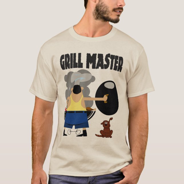 T-shirt Grill Master avec chien (Devant)