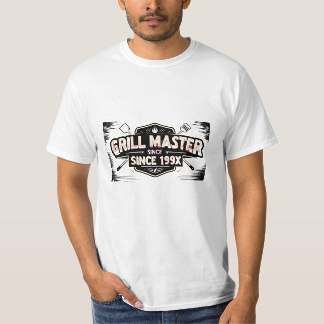 T-shirt Grill Master depuis [année] (Devant)
