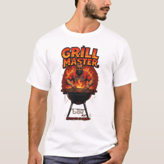 T-shirt Grill Master - Légende au barbecue
