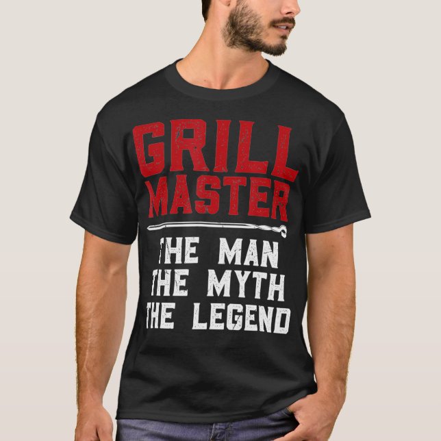 T-shirt Grill Master L'homme Le Mythe La mangeoire de la l (Devant)