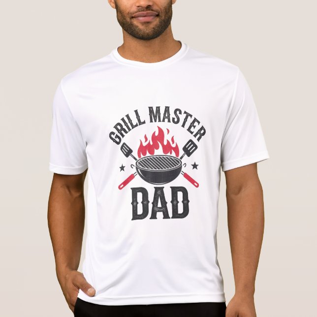 T-shirt Grill Master Papa - Drôle BBQ Fête des pères cadea (Devant)