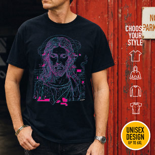 T-shirt Grille Anaglyphe Christian Christwave Jésus-Christ