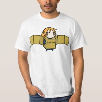 T-shirt Grille de caractères aux cheveux longs Gundam