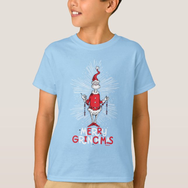 T-shirt Grille | Joyeux Grinchmas (Devant)