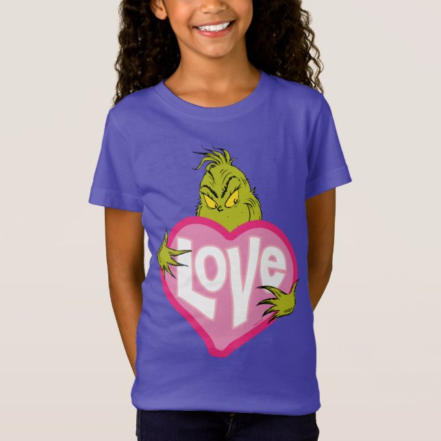T-Shirt Grille | Love Pink Heart (Devant)
