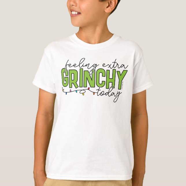 T-shirt Grille | Sentiment de grinchy supplémentaire aujou (Devant)
