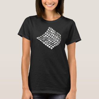 T-shirt Grille Sudoku de lignes déformées