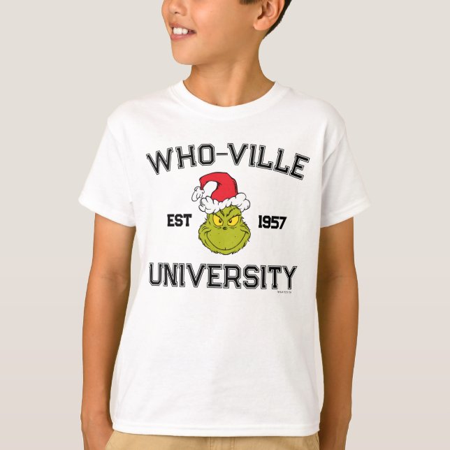 T-shirt Grille | Who-ville University Est 1957 (Devant)