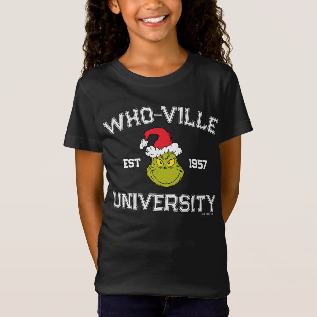 T-Shirt Grille | Who-ville University Est 1957 (Devant)
