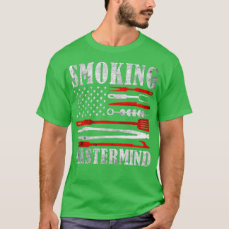 T-shirt Griller barbecue Vintage US Drapeau Viande Fumer m