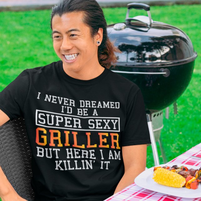 T-shirt Griller Funky Grilling BBQ Fumer Amant (Créateur téléchargé)