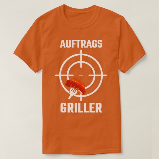 T-shirt Griller Grill BBQ Grill Grill Master Grill Apron 1 (Design devant)