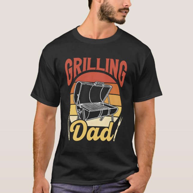 T-shirt Griller Papa Papa Grill Père Papa Fête des pères p (Devant)