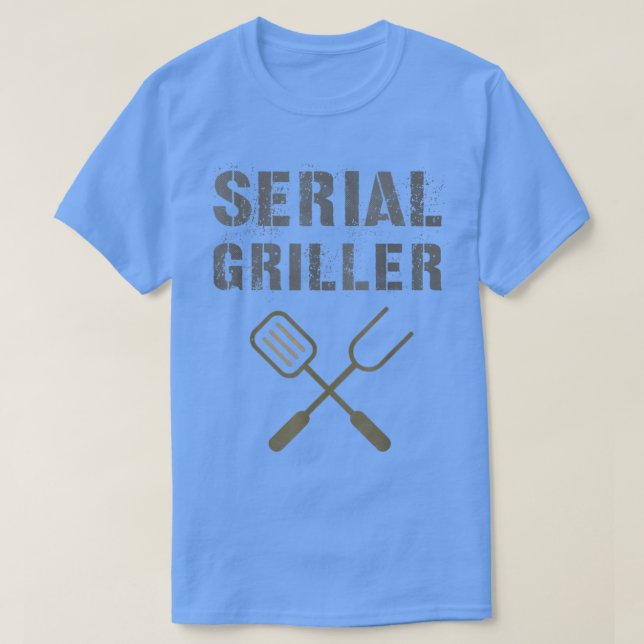 T-shirt GRILLER SÉRIE Funny Grilling BBQ Grill Patio Sumo (Design devant)
