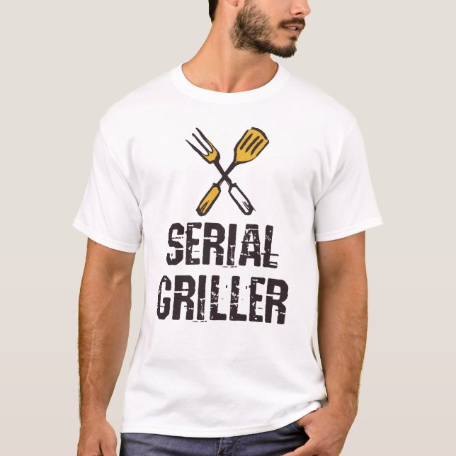 T-shirt Griller série Grill Barbecue maître Grill (Devant)
