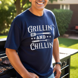 T-shirt Grillin and Chillin BBQ