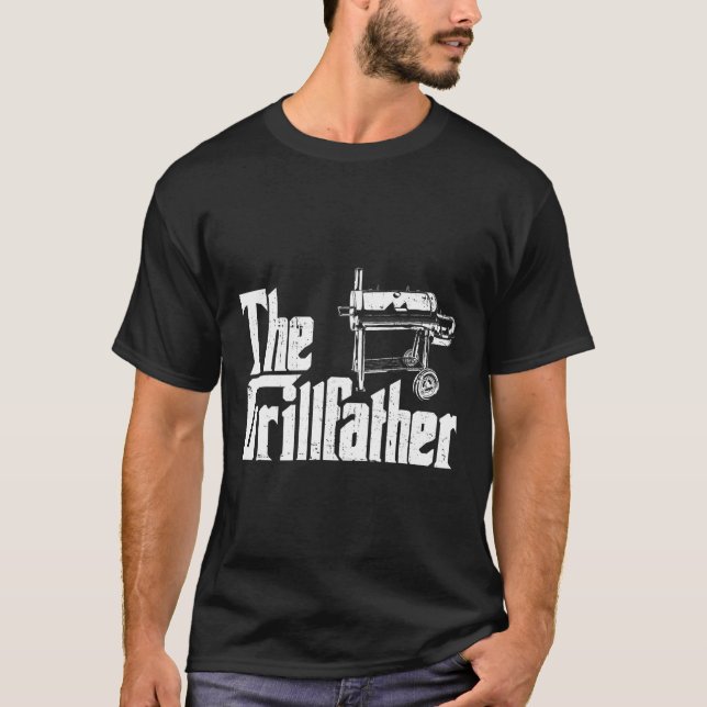 T-shirt Grilling Smoker And Grill Chef Grillfather Grilled (Devant)