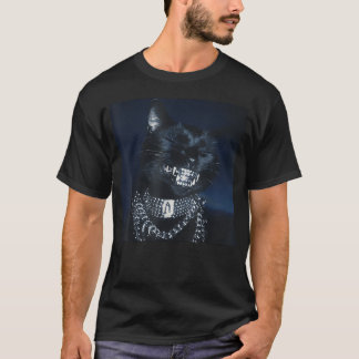 T-shirt Grillz de chat Mème de chaton drôle Chat souriant