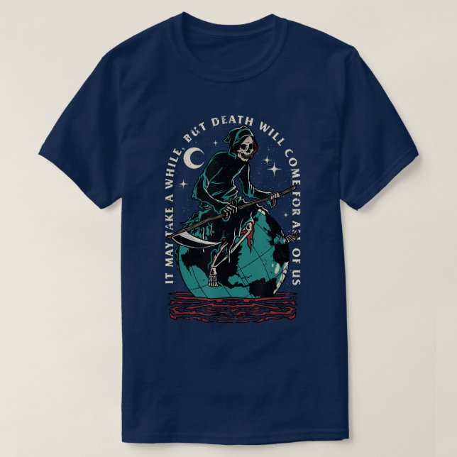 T-shirt Grim Reaper Death Soul Collector Grunge Gothic Hal (Design devant)